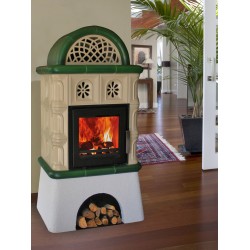 VILLACH krémová-pastelovozelená